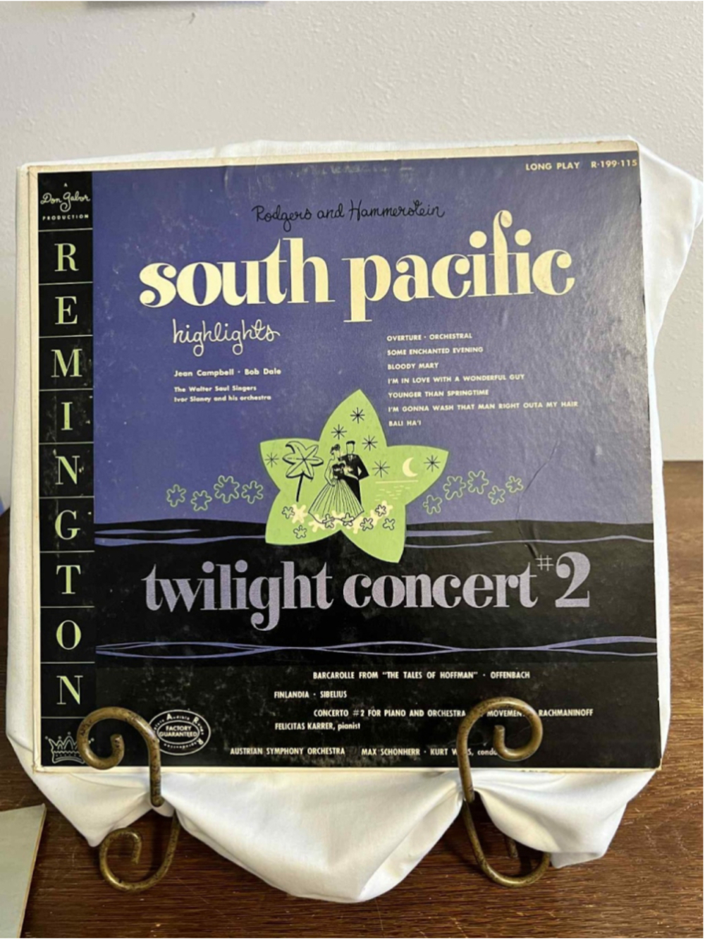 South Pacific Highlights Vinyl LP Rodgers Hammerstein 1952 VG+ *